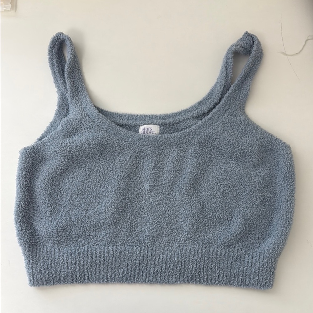 Stars Above Blue Crop Top